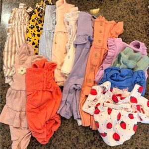 Newborn baby girl summer outfit bundle!